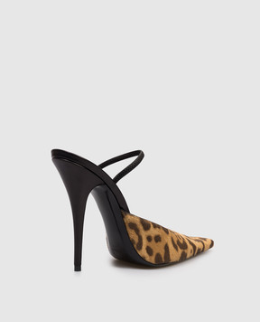 Saint Laurent TUILERIES brown leather mules 859140AAF3J