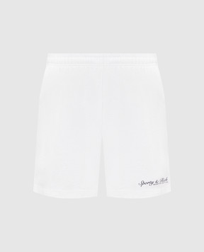 Sporty & Rich Ivory shorts with logo print SH03975325WH01