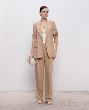 Twinset Beige jacket with linen 261TF2020