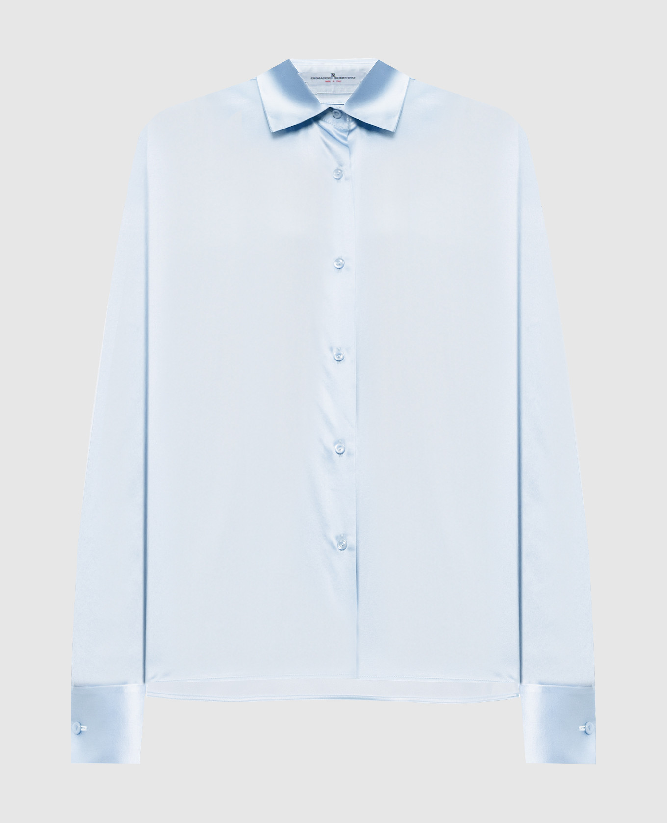 

Blue silk blouse Ermanno Scervino, Light blue