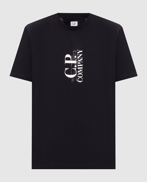 C.P. Company Blue T-shirt with logo MTS134A005100W