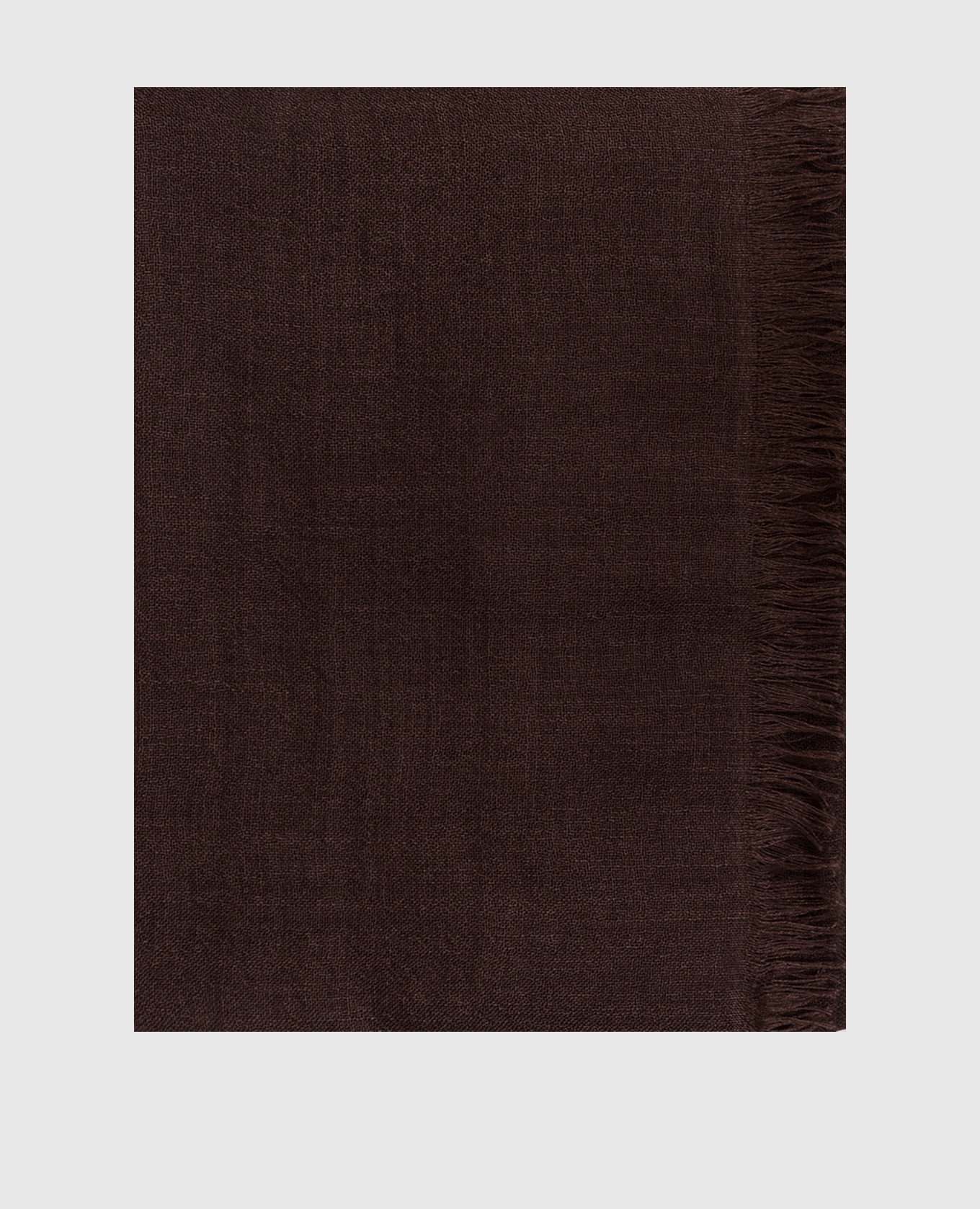 Brown cashmere and silk stole