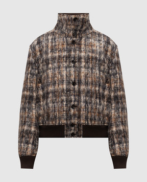 Dolce&Gabbana Brown jacket with wool G9CNATFQZA1