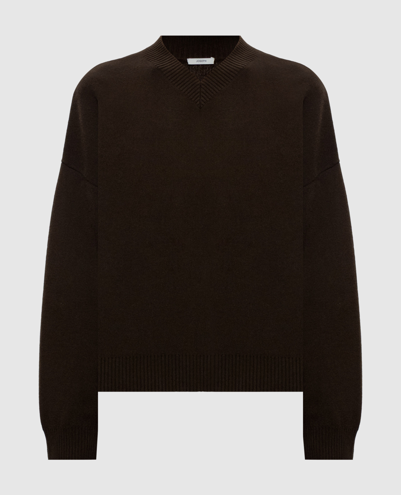 Lily brown cashmere and wool pullover JOSEPH