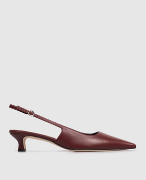 Aeyde Catrina burgundy leather slingbacks PUGRGP35KT14SS25955007