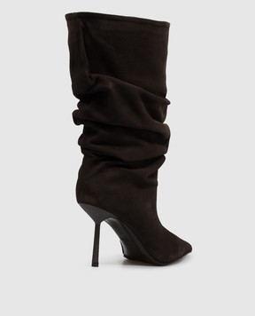Le Silla Brown suede boots BELLA 4184E080BXPPVEP