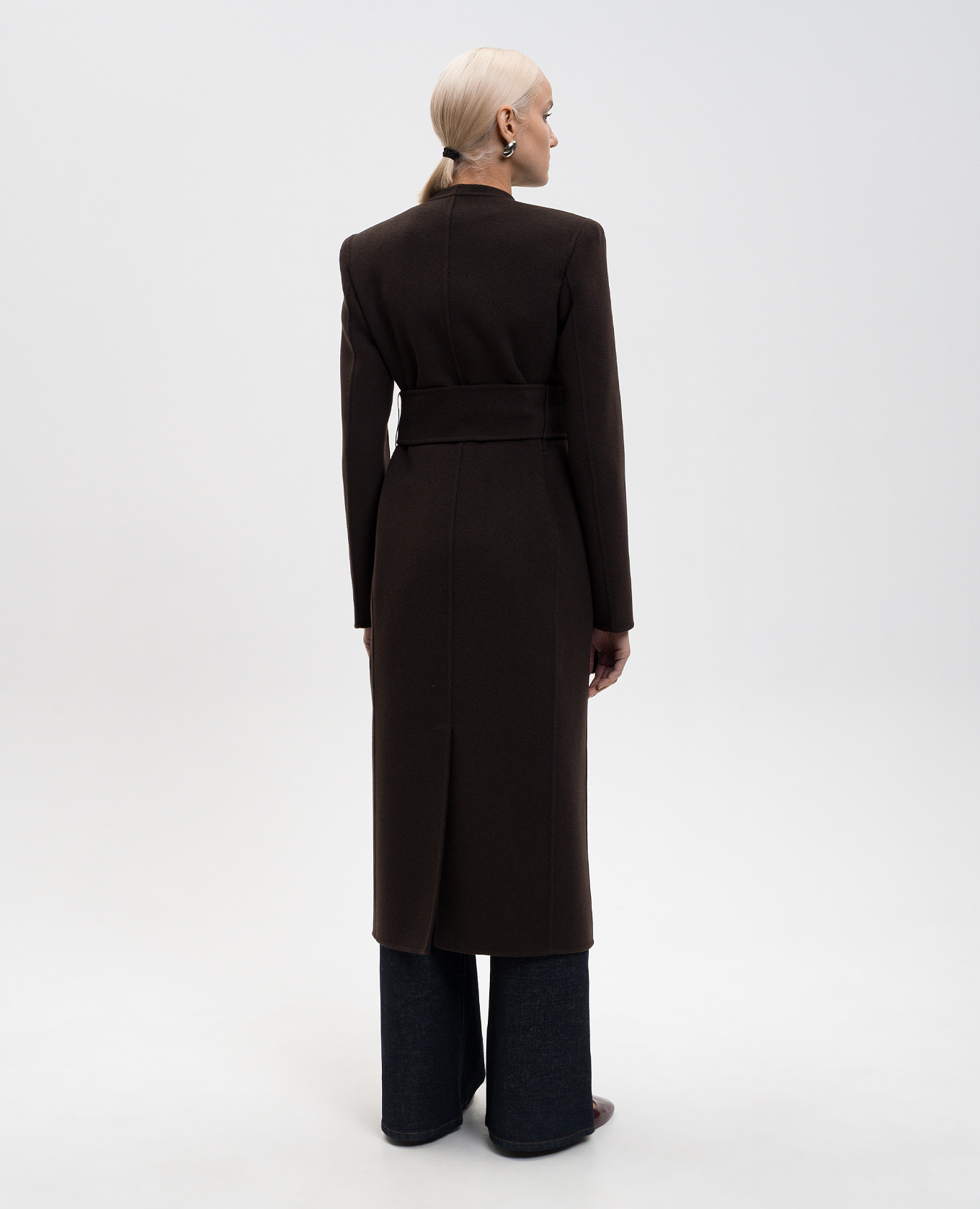 Jelson brown wool coat Khaite 2