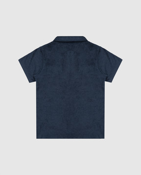 MC2 SAINT BARTH Jeremy children's blue terry polo shirt JER000200145L