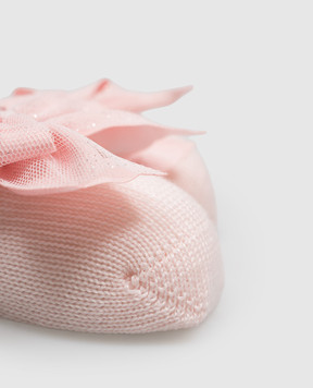 Story Loris Baby pink headband and booties set 21410