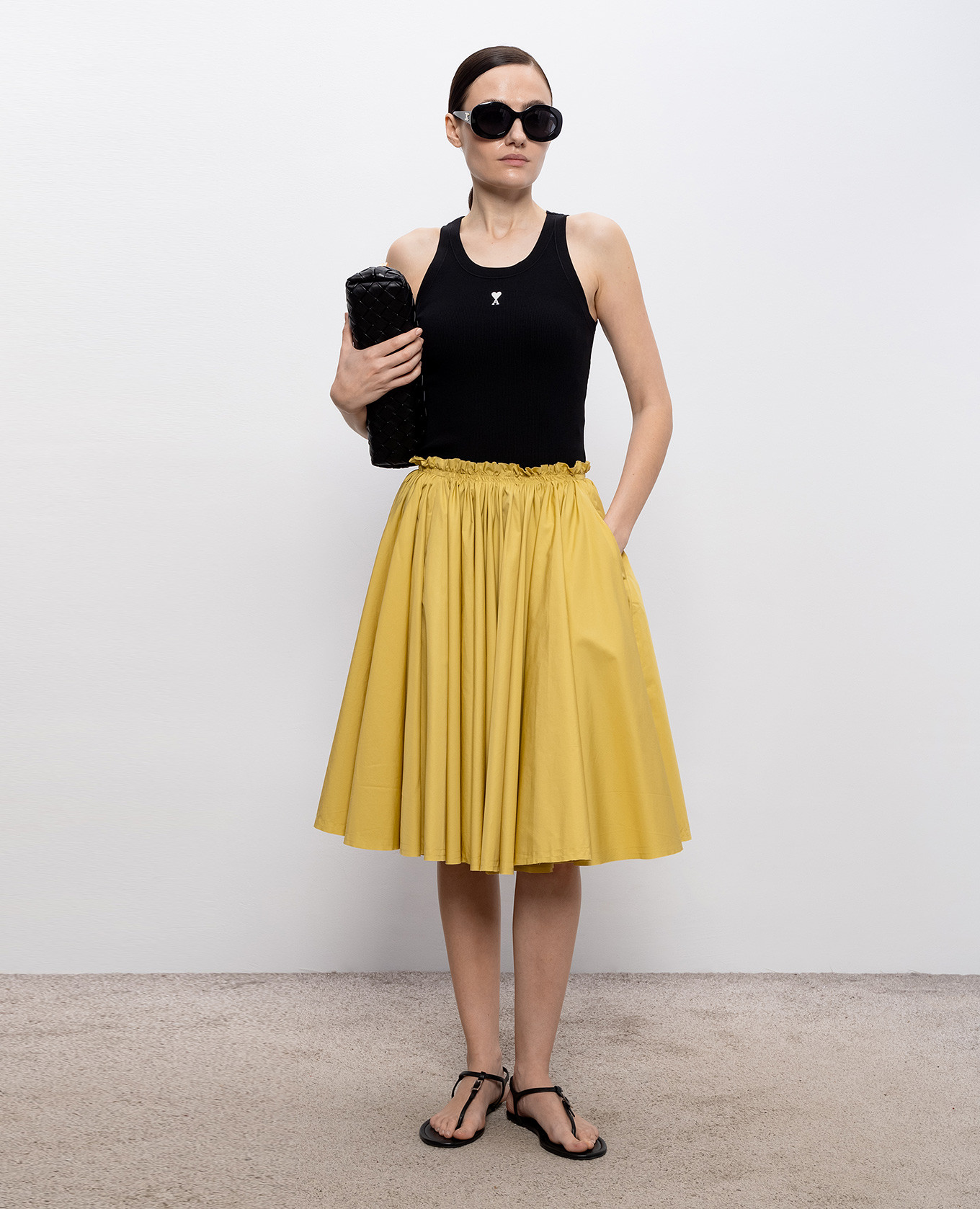

Yellow skirt Ami Paris