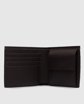 Bottega Veneta Brown Intrecciato Bi-Fold Leather Wallet 749412VCPQ4