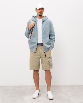 C.P. Company Beige shorts with logo patch MBE254A006439G