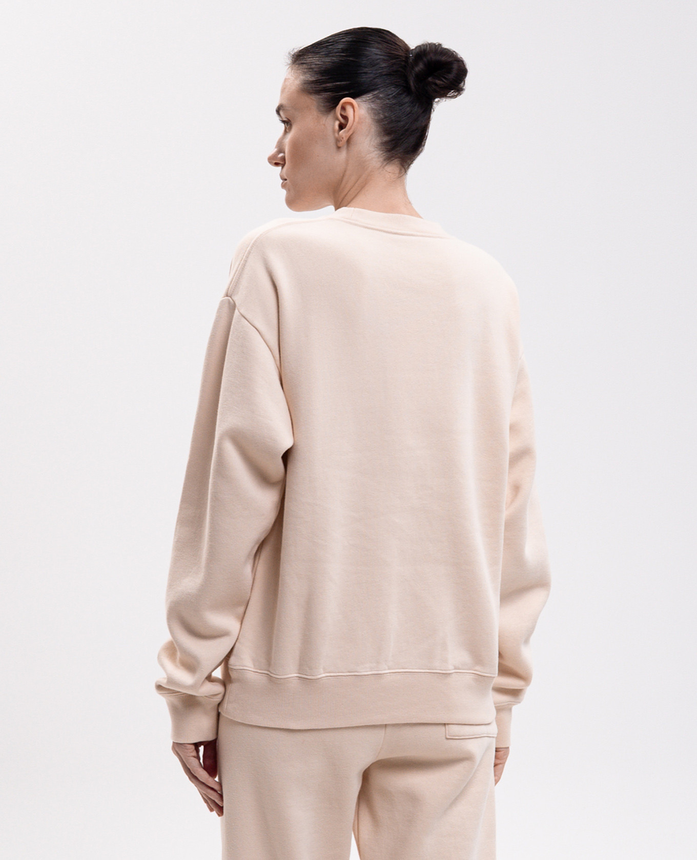 Beige sweatshirt with print Sporty & Rich 4
