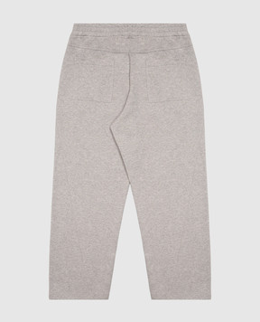 Brunello Cucinelli Children's gray sweatpants with lurex BD983E668C