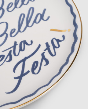 Bitossi Home White porcelain pizza plate Party LGP01002