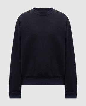 Dolce&Gabbana Blue sweatshirt with logo patch G9CBTTHUML9