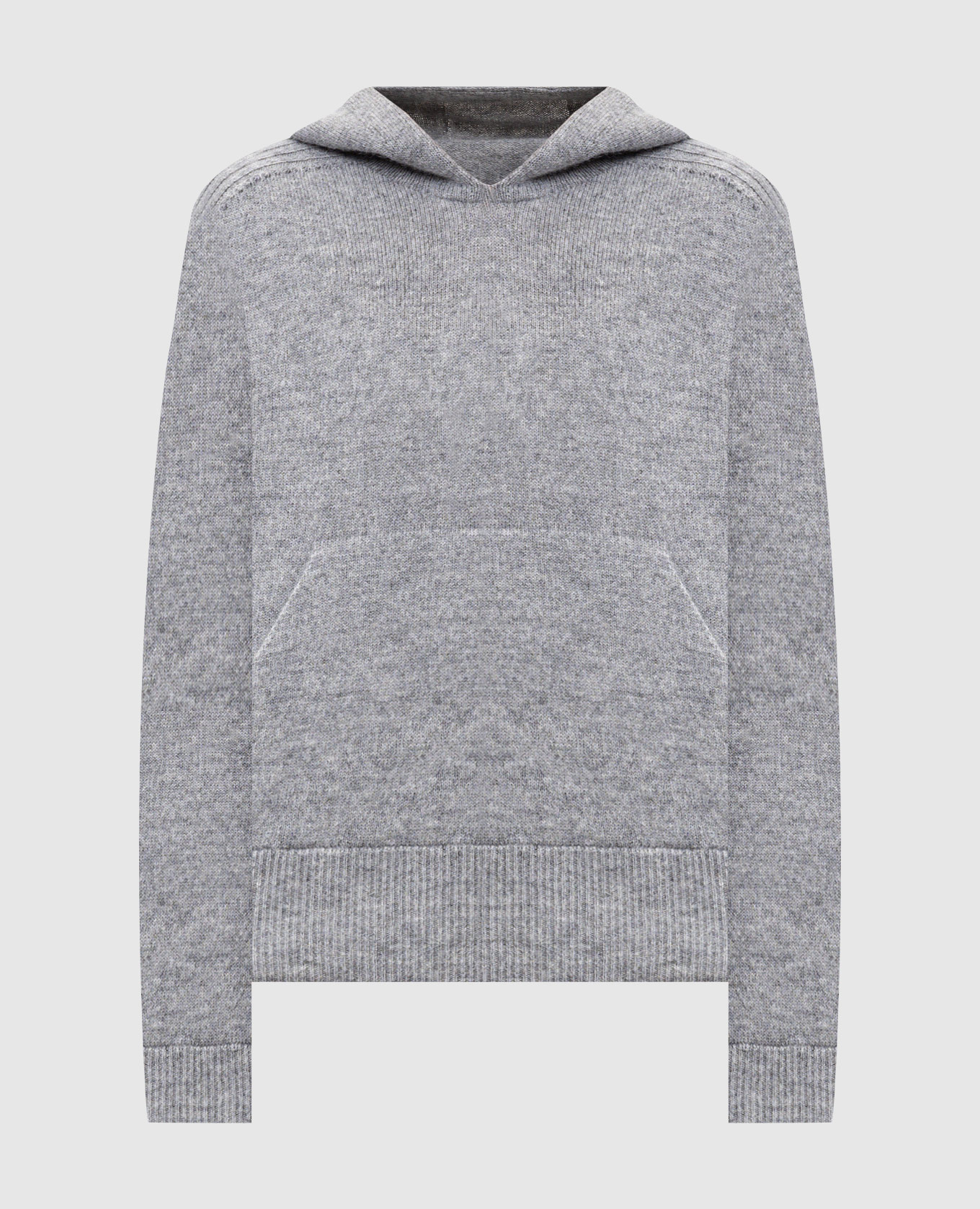 

Gray alpaca and silk hoodie Peserico, Grey