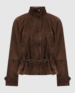 Brunello Cucinelli Brown suede jacket MPCAI7649P