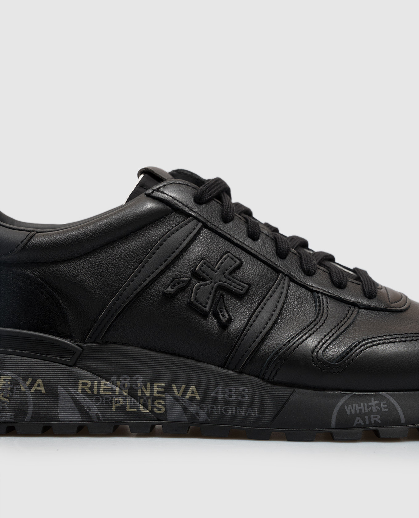 Black leather Lander sneakers Premiata 5