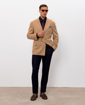 Brunello Cucinelli Navy blue patterned shirt MY6370621