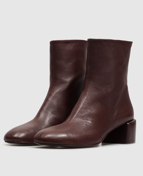 Officine Creative Flore burgundy leather ankle boots FLORE012WRED