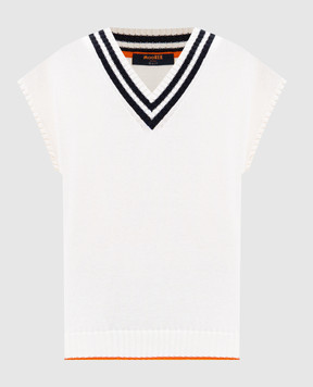 MooRER White MERION vest with silk MERIONCSE