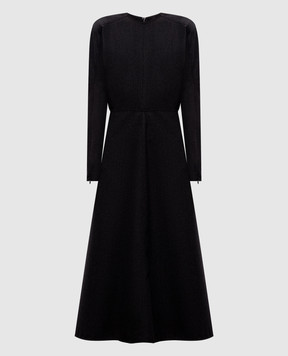 Victoria Beckham Grey wool midi dolman dress 1124WDR005231F