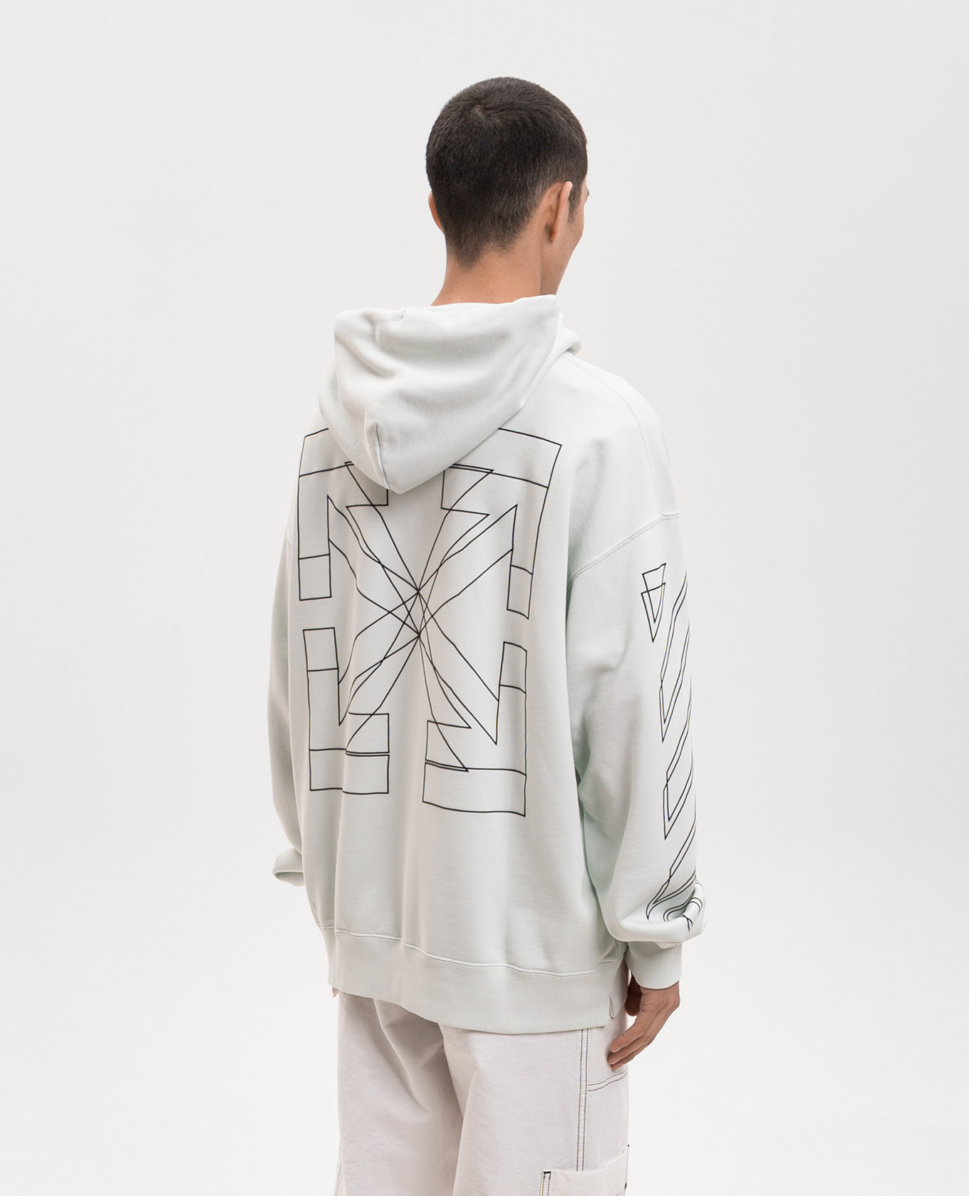 Green hoodie with Double Arrow emblem Off-White 4