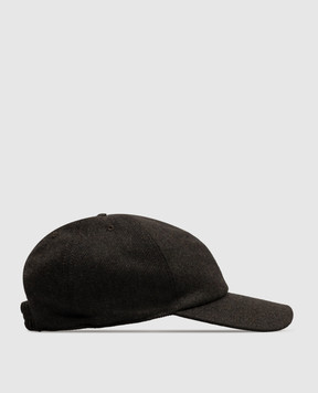 Agnona Green cashmere cap AK12U1XU7066