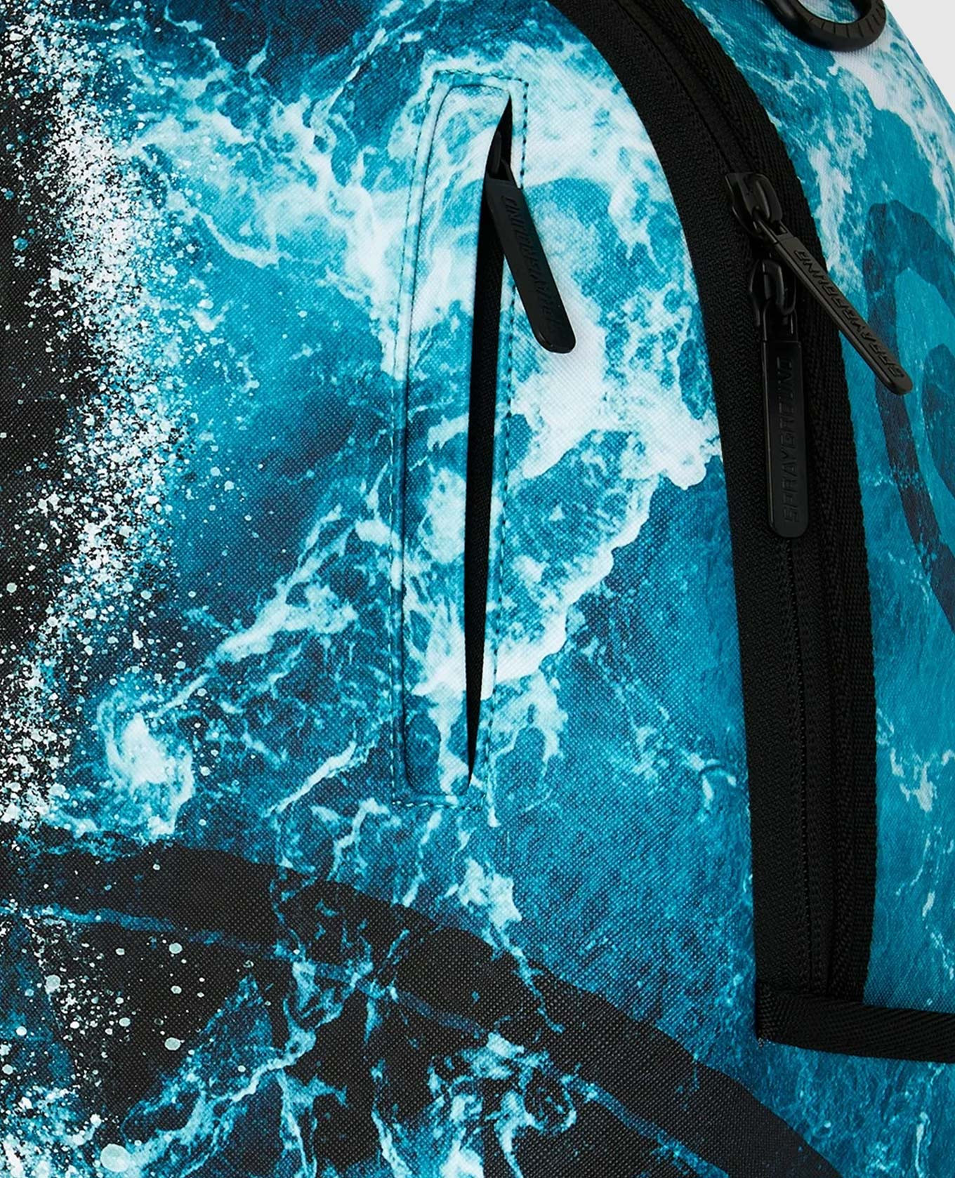 Children's black backpack HIGH TIDE SHARKS IN PARIS Sprayground 4