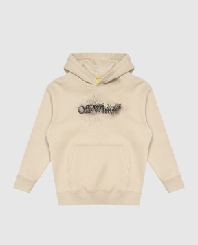 Off-White Spray Arrow khaki children's hoodie 44BBB001F26F00C