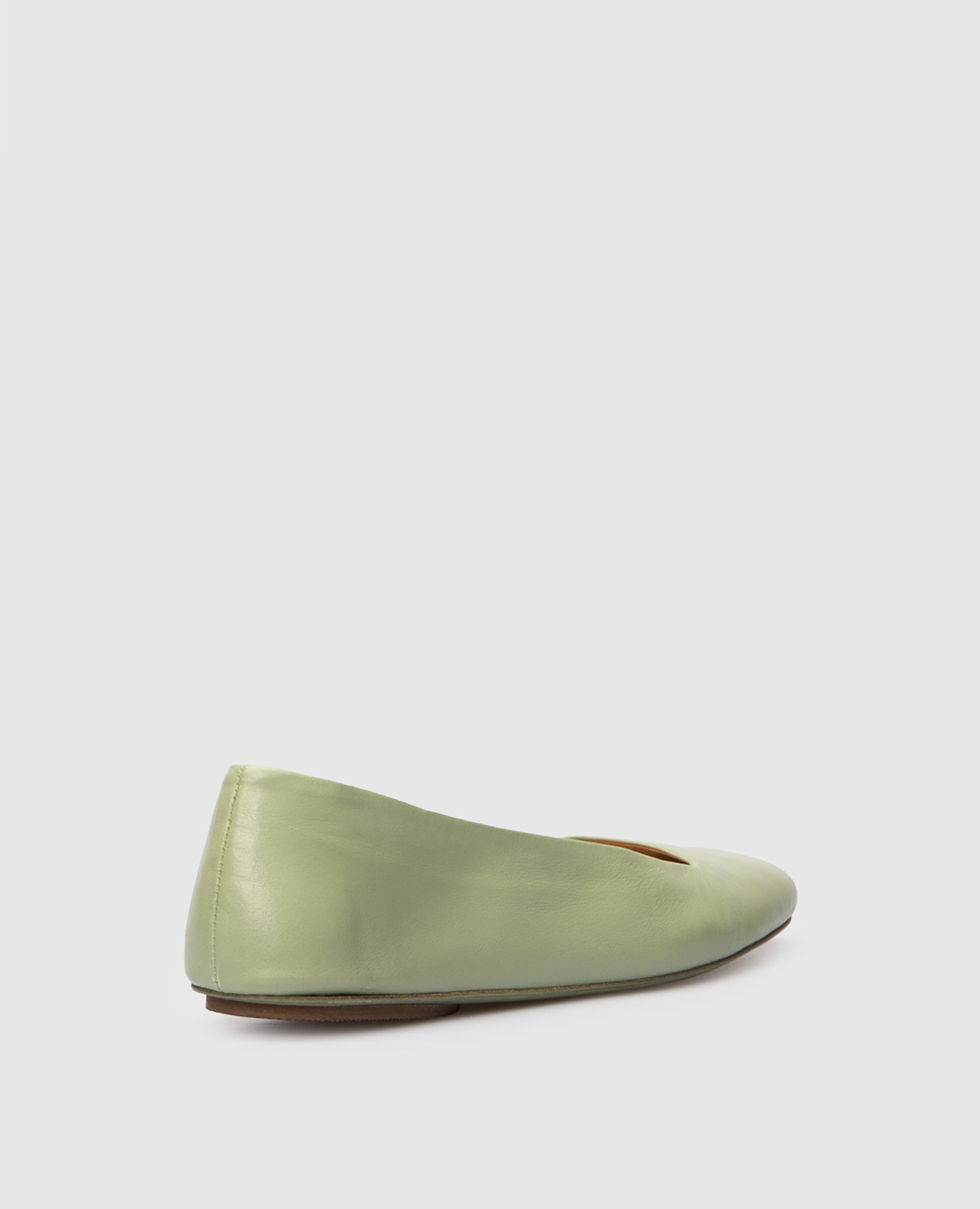 

Distesa green leather ballet flats Marsell