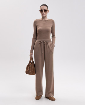 Max Mara Brown long-sleeve VICINI made of wool MXMVICINI
