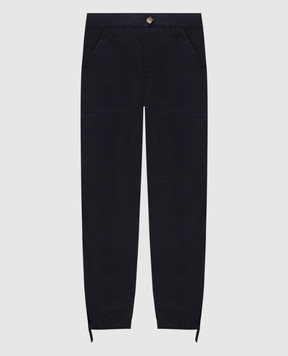 Brunello Cucinelli Blue linen pants MH255S2470