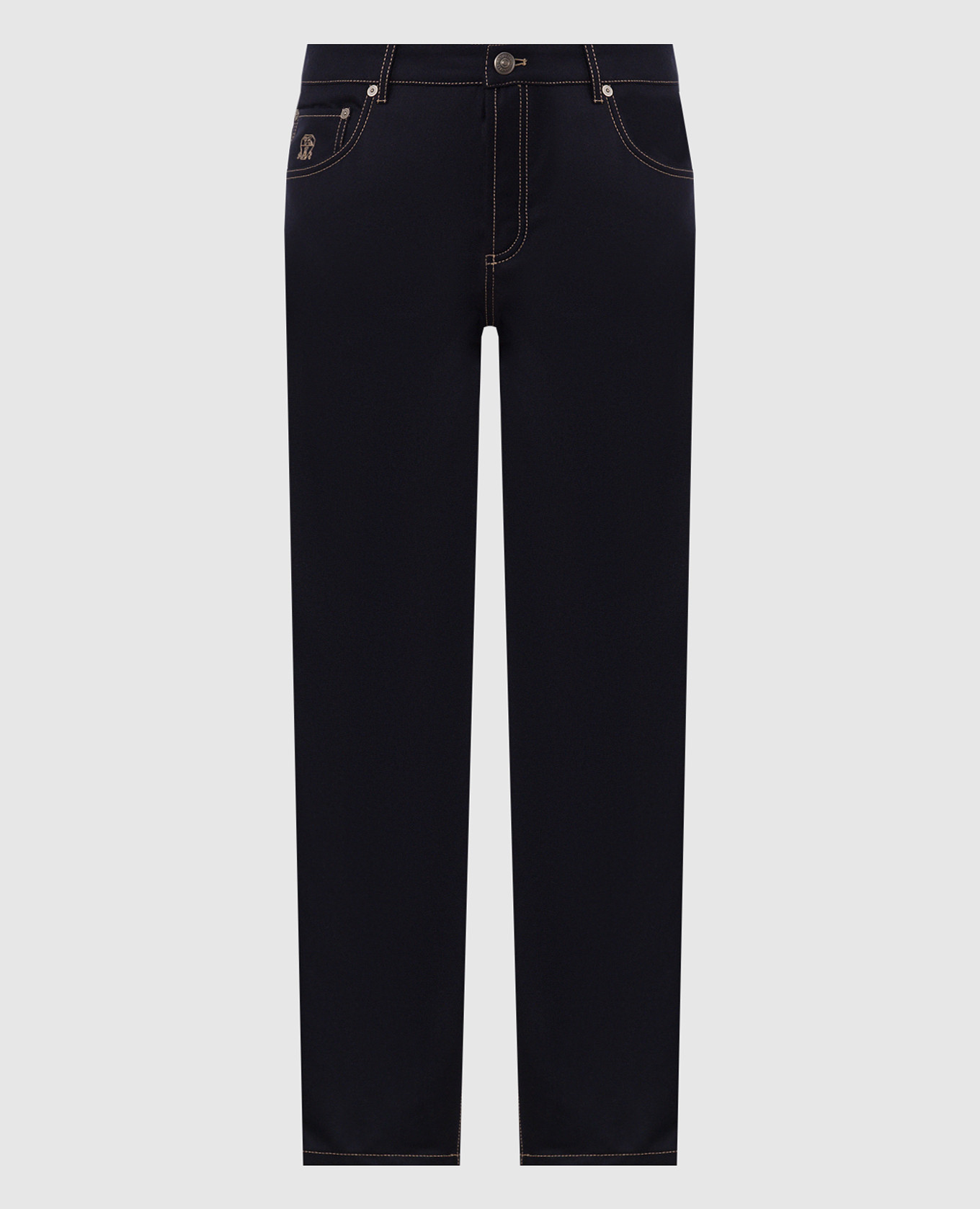 Navy blue wool pants