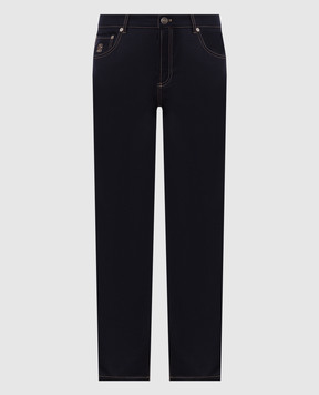 Brunello Cucinelli Navy blue wool pants M038PF1012