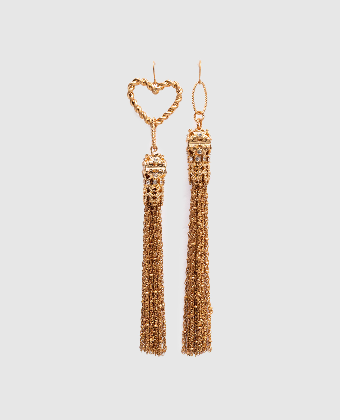 

Gold earrings with chains Twinset, Golden