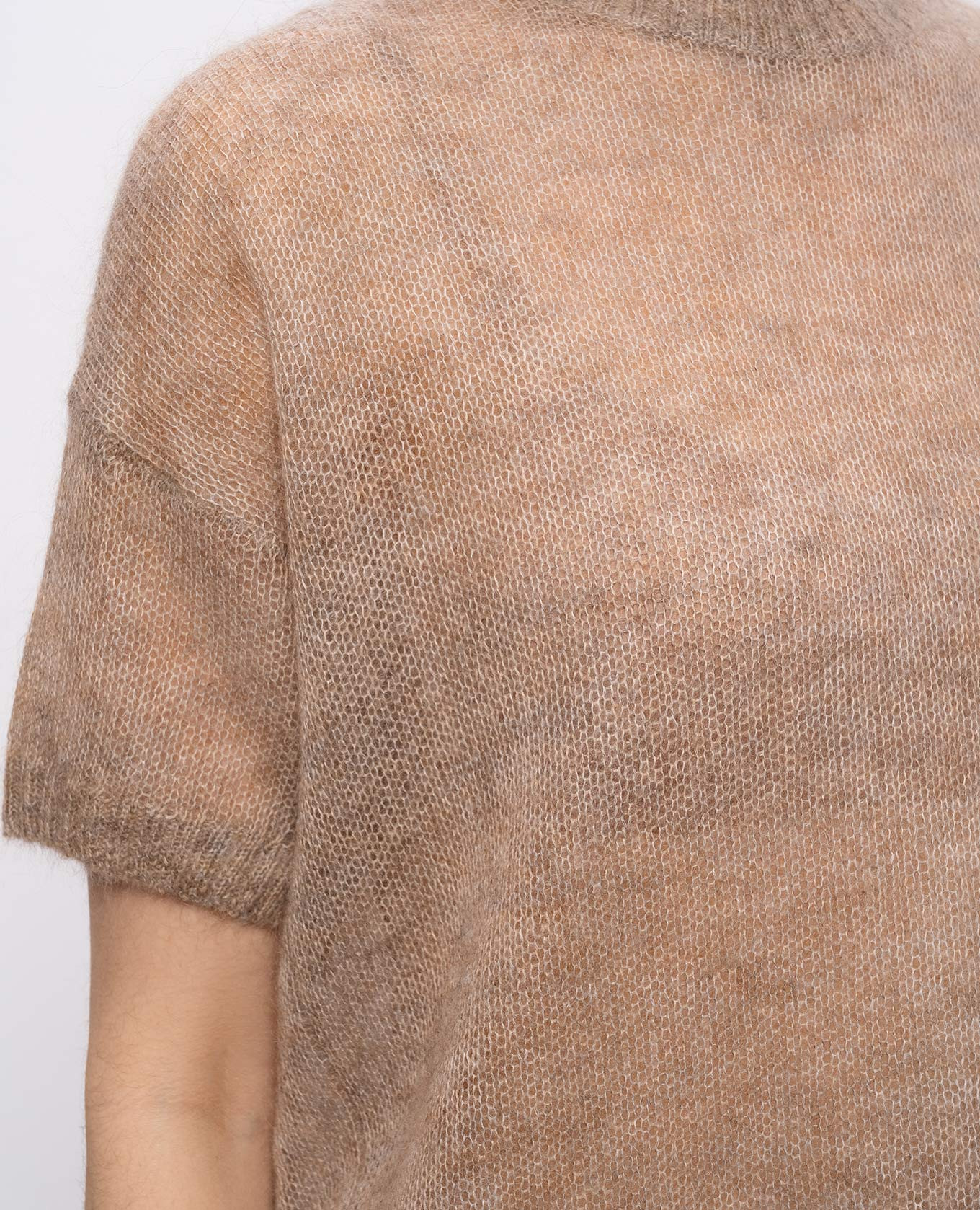 

Beige top with wool Brunello Cucinelli