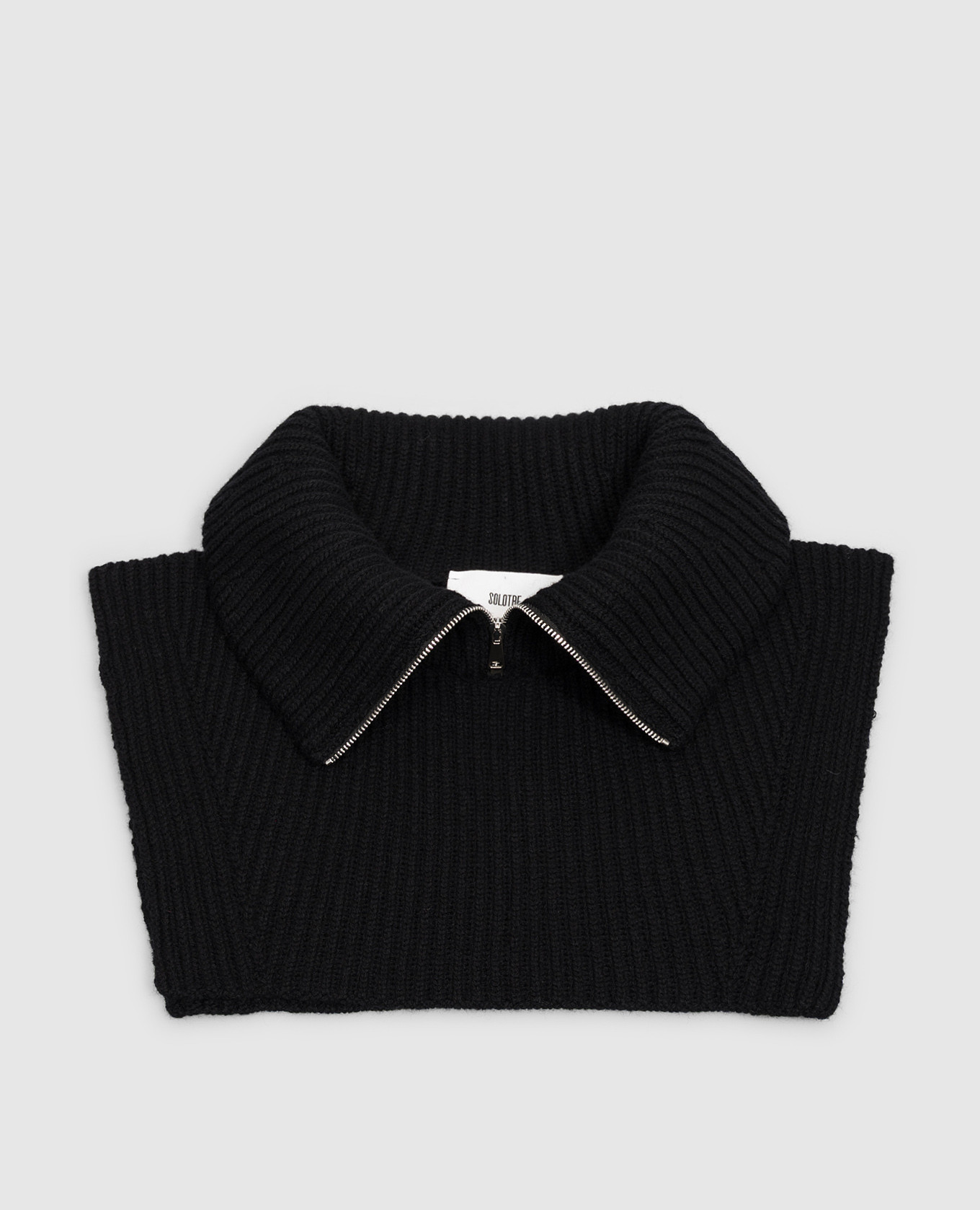 Black wool shirt
