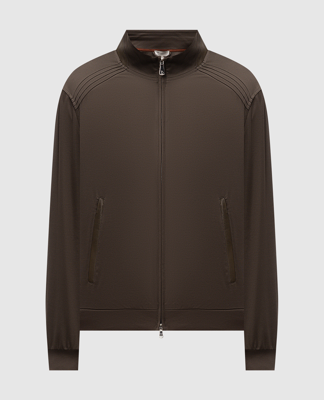 sports jacket with leather inserts Bilancioni