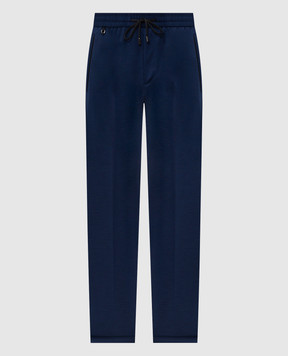 Stefano Ricci Blue wool pants M1T6100160MA0033