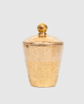 Stefano Ricci Scented candle FINE PAISLEY in a porcelain candlestick with a lid OACAN002VELIN2