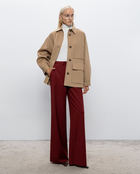 Max Mara Weekend Beige FOLK wool coat WKDFOLK