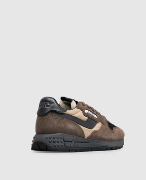 AUTRY Brown REELWIND combination sneakers WWLWBY06