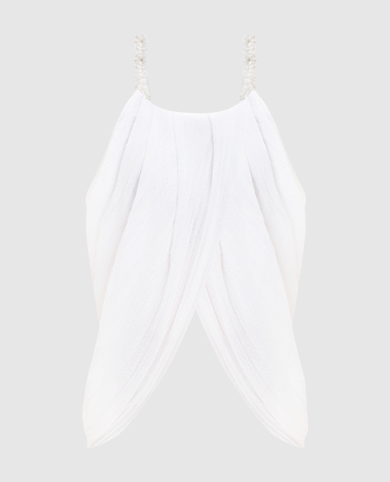 

White top with drapery Balmain