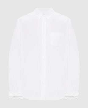 Valentino White shirt with embroidered emblem 9B3AB8J55A6