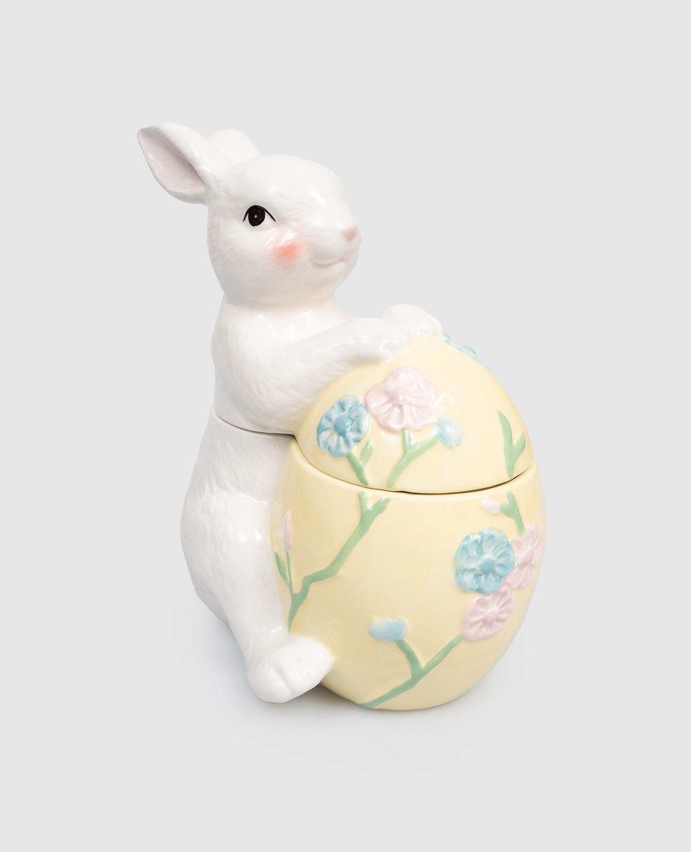 

Ceramic storage jar in the shape of an Easter bunny with an egg Palais Royal, White