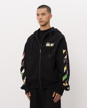 Off-White Black Industrial Arrow sports jacket 44MBE02EF26F001