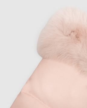 Yves Salomon Enfant Children's pink bag with rabbit fur 27WEA008XXDOXW