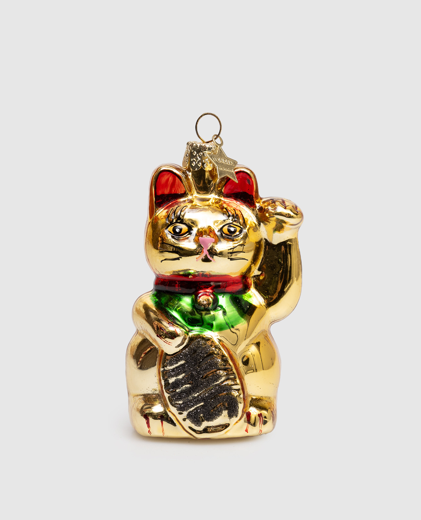 

Lucky Cat Christmas tree toy Vondels, Golden